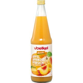 Apfel Aprikosen Pfirsich Saft  0,7Ltr