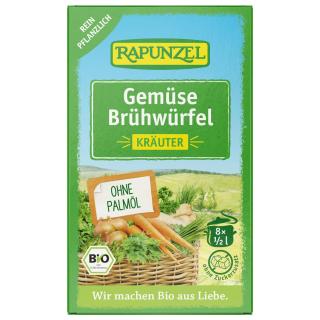 Gemüse-Brühwürfel mit Kräutern, mit Bio-Hefe