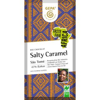 Vollmilchschokolade São Tomé Salty Caramel 41% 80g