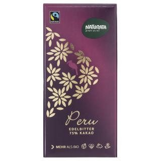 Edelbitter Schokolade Peru 75%  100g