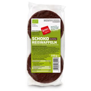 GREEN Zartbitter Schoko Reiswaffeln  100g