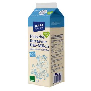 TERRA Fettarme Milch, Karton 1,5%  1Ltr