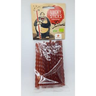 Lucky Sticks - Fruchtgummi Erdbeere  75g
