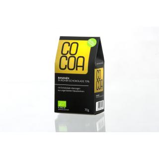 Bananen in Rohkostschokolade  70g