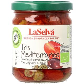 Tris Mediterraneo - Tomaten, Oliven, Kapern  180g